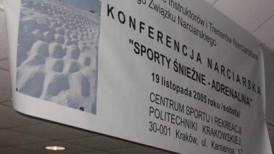 Konferencja -"Sporty śnieżne - adrenalina"